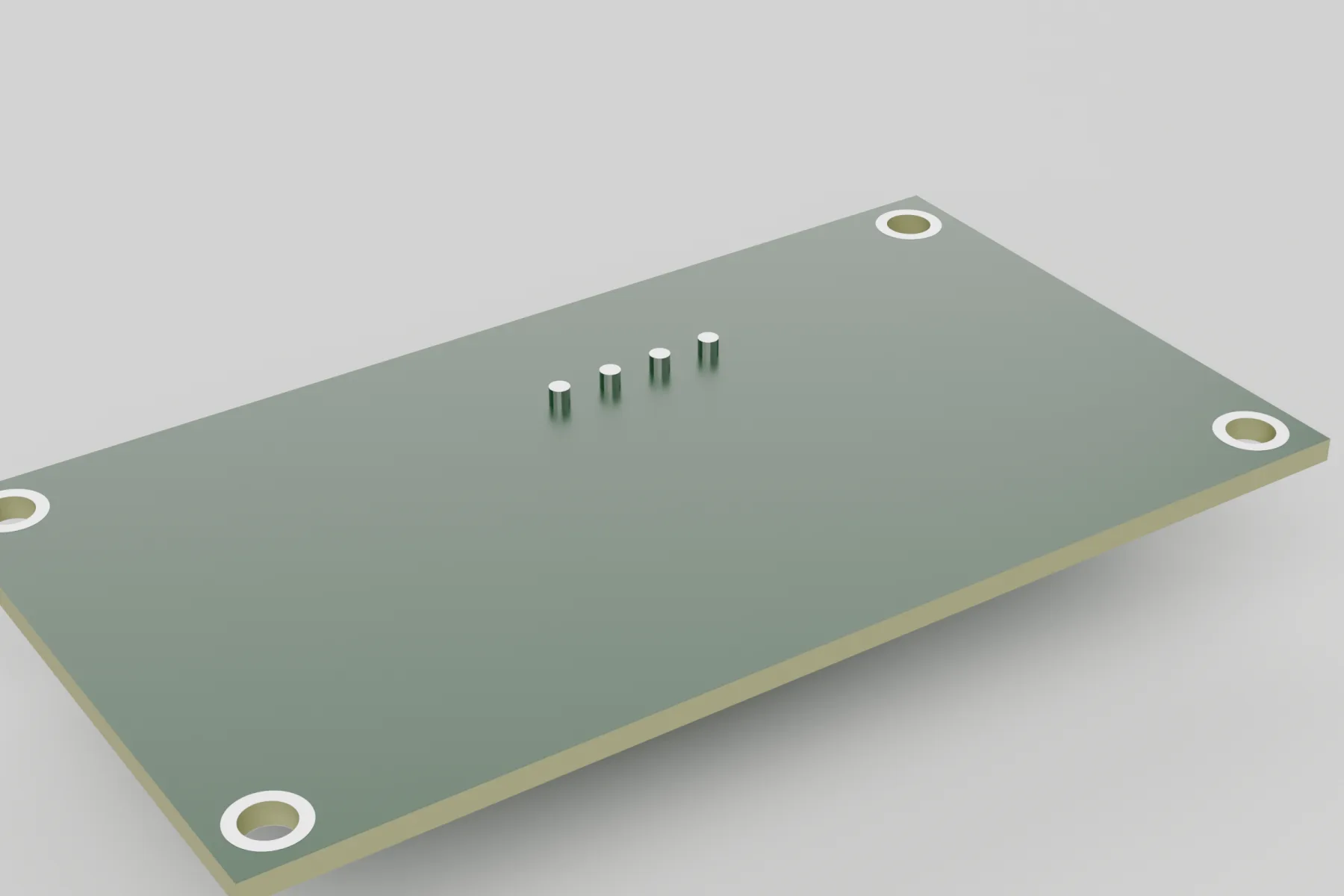 Flat antenna side of the EVSE-X-NFC with four corner holes