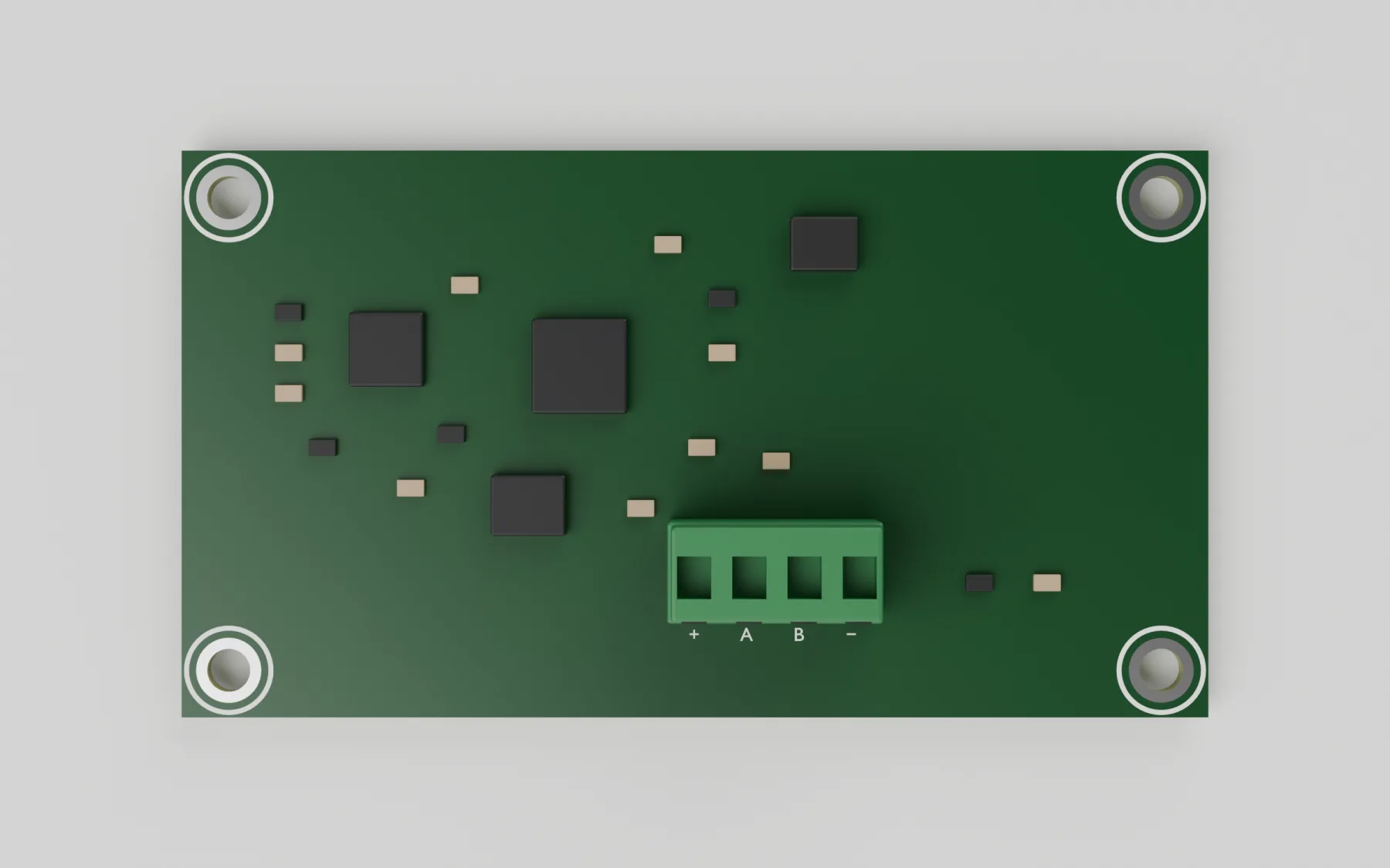 EVSE-X-NFC parts side seen from above
